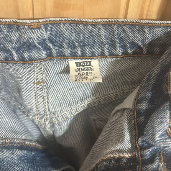 Vintage Levi 505 Denim Jeans - Picture 2 of 5